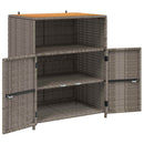 vidaXL Cabinet Szürke 70 x 50 x 87 cm Poliészter és Roly Rattan