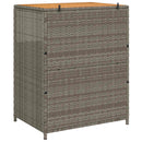 vidaXL Cabinet Szürke 70 x 50 x 87 cm Poliészter és Roly Rattan