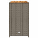 vidaXL Cabinet Szürke 70 x 50 x 87 cm Poliészter és Roly Rattan