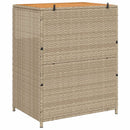 vidaXL Cabinet ajtóval Bézs 70 x 50 x 87 cm Poliészter és Roly Rattan