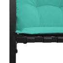 vidaXL Fa réteg pad párnával Egyszínű párnával Türkiz 114 x 55 x 77 cm