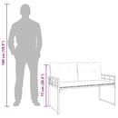 vidaXL Fa réteg pad párnával Egyszínű párnával Türkiz 114 x 55 x 77 cm