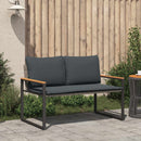 vidaXL pad párnával Szürke és sötétszürke 115 x 65 x 72 cm Rattan