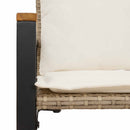 vidaXL pad párnával Beige és Krémszínű 115 x 65 x 72 cm Rattan
