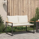 vidaXL pad párnával Beige és Krémszínű 115 x 65 x 72 cm Rattan