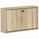 vidaXL Fali Cipőtartó EDE 71 x 17 x 43 cm Szerelt Fa Sonoma Tölgy