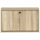 vidaXL Fali Cipőtartó EDE 71 x 17 x 43 cm Szerelt Fa Sonoma Tölgy