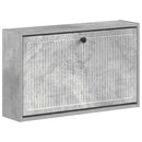 vidaXL Fali Cipőtartó EDE 71 x 17 x 43 cm Szerelt Fa Betonszürke