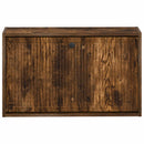 vidaXL Fali Cipőtartó EDE 71 x 17 x 43 cm Szerelt Fa Füstös Tölgy