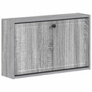 vidaXL Fali Cipőtartó EDE 71 x 17 x 43 cm Szerelt Fa Szürke Sonoma
