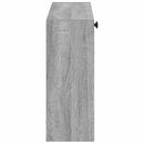 vidaXL Fali Cipőtartó EDE 71 x 17 x 43 cm Szerelt Fa Szürke Sonoma