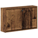 vidaXL Fali Cipőtartó EDE 71 x 17 x 43 cm Szerelt Fa Antik Fa