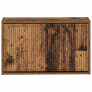 vidaXL Fali Cipőtartó EDE 71 x 17 x 43 cm Szerelt Fa Antik Fa
