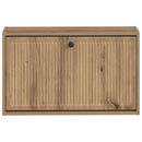 vidaXL Fali Cipőtartó EDE 71 x 17 x 43 cm Szerelt Fa Kézműves Tölgy