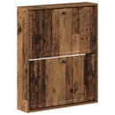 vidaXL Fali Cipőtartó EDE 71 x 17 x 86 cm Szerelt Fa Antik Fa