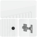 vidaXL Cipőszekrény EDE 59,5 x 39,5 x 90 cm Szerelt Fa Fehér