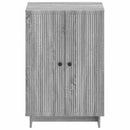 vidaXL Cipőszekrény EDE 59,5 x 39,5 x 90 cm Szerelt Fa Szürke Sonoma