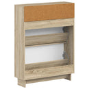 vidaXL Cipőszekrény EDE 78 x 24 x 103 cm Szerelt Fa Sonoma Tölgy