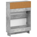 vidaXL Cipőszekrény EDE 78 x 24 x 103 cm Szerelt Fa Betonszürke