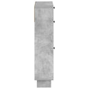 vidaXL Cipőszekrény EDE 78 x 24 x 103 cm Szerelt Fa Betonszürke