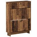 vidaXL Cipőszekrény EDE 78 x 24 x 103 cm Szerelt Fa Antik Fa