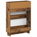 vidaXL Cipőszekrény EDE 78 x 24 x 103 cm Szerelt Fa Antik Fa
