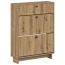 vidaXL Cipőszekrény EDE 78 x 24 x 103 cm Szerelt Fa Kézműves Tölgy