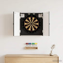 vidaXL Darts szekrény BREDA Fekete 52,5 x 10,5 x 53,5 cm Szerelt Fa