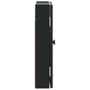vidaXL Darts szekrény EDE Fekete 52,5 x 10,5 x 53,5 cm Szerelt Fa