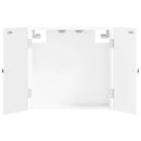 vidaXL Darts szekrény EDE Magasfényű Fehér 52,5 x 10,5 x 53,5 cm