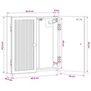vidaXL Darts szekrény EDE Szürke Sonoma 52,5 x 10,5 x 53,5 cm