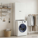 vidaXL WC Szekrény EDE Fehér 66 x 25,5 x 190 cm Szerelt Fa