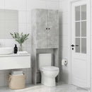 vidaXL WC Szekrény EDE Betonszürke 66 x 25,5 x 190 cm Szerelt Fa