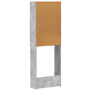 vidaXL WC Szekrény EDE Betonszürke 66 x 25,5 x 190 cm Szerelt Fa