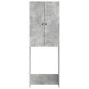 vidaXL WC Szekrény EDE Betonszürke 66 x 25,5 x 190 cm Szerelt Fa