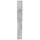 vidaXL WC Szekrény EDE Betonszürke 66 x 25,5 x 190 cm Szerelt Fa