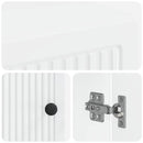 vidaXL WC Szekrény EDE Magasfényű Fehér 66 x 25,5 x 190 cm Szerelt Fa