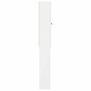 vidaXL WC Szekrény EDE Magasfényű Fehér 66 x 25,5 x 190 cm Szerelt Fa