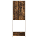 vidaXL WC Szekrény EDE Füstös Tölgy 66 x 25,5 x 190 cm Szerelt Fa