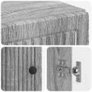 vidaXL WC Szekrény EDE Szürke Sonoma 66 x 25,5 x 190 cm Szerelt Fa