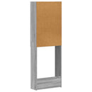 vidaXL WC Szekrény EDE Szürke Sonoma 66 x 25,5 x 190 cm Szerelt Fa