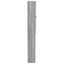 vidaXL WC Szekrény EDE Szürke Sonoma 66 x 25,5 x 190 cm Szerelt Fa