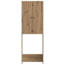 vidaXL WC Szekrény EDE Kézműves Tölgy 66 x 25,5 x 190 cm Szerelt Fa