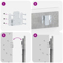 vidaXL Falra szerelhető fejtámla EDE Betonszürke Szerelt Fa