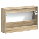 vidaXL Fali Cipőtartó ALKMAAR 71 x 17 x 43 cm Szerelt Fa Sonoma Tölgy