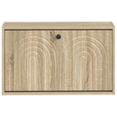 vidaXL Fali Cipőtartó ALKMAAR 71 x 17 x 43 cm Szerelt Fa Sonoma Tölgy