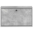 vidaXL Fali Cipőtartó ALKMAAR 71 x 17 x 43 cm Szerelt Fa Betonszürke
