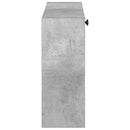 vidaXL Fali Cipőtartó ALKMAAR 71 x 17 x 43 cm Szerelt Fa Betonszürke