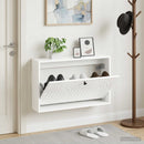 vidaXL Fali Cipőtartó ALKMAAR 71 x 17 x 43 cm Szerelt Fa