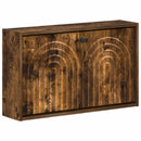 vidaXL Fali Cipőtartó ALKMAAR 71 x 17 x 43 cm Szerelt Fa Füstös Tölgy